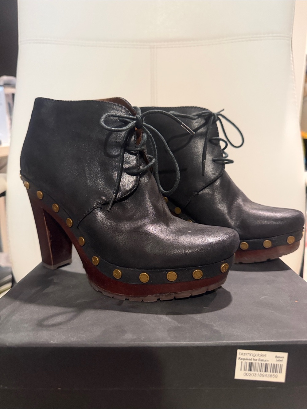 Marc by Marc Jacob’s Lace-Up Platform Ankle Boots
